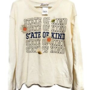 Women's State Of Kind Daisy Cotton Sweatshirt Size